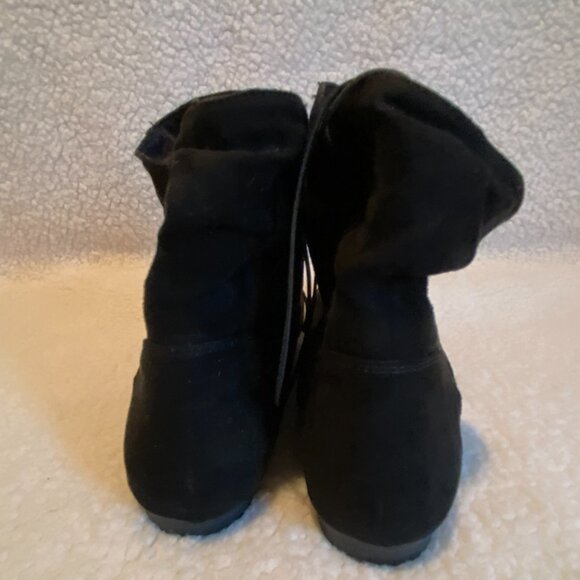 Women’s‎ Black Boots Short Ankle Booties Sz 6 - New - Picture 5 of 6